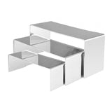 Maxbell 3 Pieces Purse Perfume Display Riser Stand for Home and Retail Shops Stylish Style D