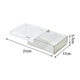 Maxbell Under Desk Drawer Style Storage Box Hidden Desktop Organizer for Desk School clear small