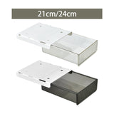 Maxbell Under Desk Drawer Style Storage Box Hidden Desktop Organizer for Desk School clear small