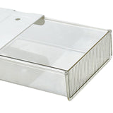 Maxbell Under Desk Drawer Style Storage Box Hidden Desktop Organizer for Desk School clear small
