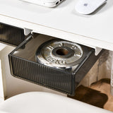 Maxbell Under Desk Drawer Style Storage Box Hidden Desktop Organizer for Desk School black small