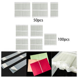 Maxbell Thermal Glue Strips Book Repair Tapes Book Binder Glues for Crafts Textbooks 50pcs