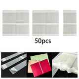 Maxbell Thermal Glue Strips Book Repair Tapes Book Binder Glues for Crafts Textbooks 50pcs