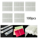 Maxbell Thermal Glue Strips Book Repair Tapes Book Binder Glues for Crafts Textbooks 100pcs