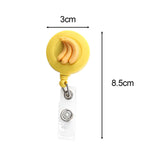 Maxbell ID Clip Reel Retractable Holder Flowers Badge for Volunteers Students Nurses Style B