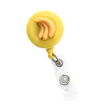 Maxbell ID Clip Reel Retractable Holder Flowers Badge for Volunteers Students Nurses Style B