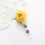 Maxbell ID Clip Reel Retractable Holder Flowers Badge for Volunteers Students Nurses Style B