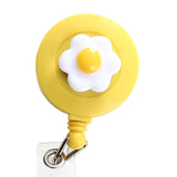 Maxbell ID Clip Reel Retractable Holder Flowers Badge for Volunteers Students Nurses Style C
