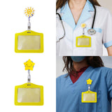 Maxbell Badge Holder Waterproof Student Teacher Doctor Coworkers Medical Card Holder flower