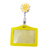 Maxbell Badge Holder Waterproof Student Teacher Doctor Coworkers Medical Card Holder flower