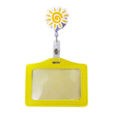 Maxbell Badge Holder Waterproof Student Teacher Doctor Coworkers Medical Card Holder flower