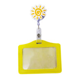 Maxbell Badge Holder Waterproof Student Teacher Doctor Coworkers Medical Card Holder flower