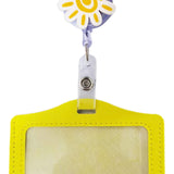 Maxbell Badge Holder Waterproof Student Teacher Doctor Coworkers Medical Card Holder flower