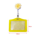 Maxbell Badge Holder Waterproof Student Teacher Doctor Coworkers Medical Card Holder flower