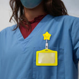 Maxbell Badge Holder Waterproof Student Teacher Doctor Coworkers Medical Card Holder Star