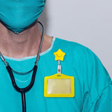 Maxbell Badge Holder Waterproof Student Teacher Doctor Coworkers Medical Card Holder Star