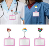 Maxbell Nurse Badge Card Holder Coworkers Office Gift Nurse Badge Holder brown hair nurse