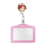 Maxbell Nurse Badge Card Holder Coworkers Office Gift Nurse Badge Holder brown hair nurse