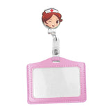 Maxbell Nurse Badge Card Holder Coworkers Office Gift Nurse Badge Holder brown hair nurse