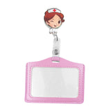 Maxbell Nurse Badge Card Holder Coworkers Office Gift Nurse Badge Holder brown hair nurse