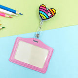 Maxbell Nurse Badge Card Holder Coworkers Office Gift Nurse Badge Holder colorful heart