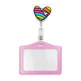 Maxbell Nurse Badge Card Holder Coworkers Office Gift Nurse Badge Holder colorful heart