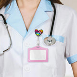 Maxbell Nurse Badge Card Holder Coworkers Office Gift Nurse Badge Holder colorful heart