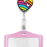 Maxbell Nurse Badge Card Holder Coworkers Office Gift Nurse Badge Holder colorful heart