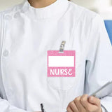 Maxbell Nurse Badge Card Holder Lightweight Durable Decorative Nurse Work Gift Pink