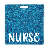 Maxbell 5xNurse Badge Card Holder Lightweight Durable Decorative Nurse Work Gift Lake Blue