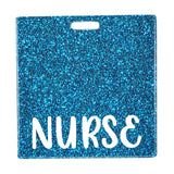 Maxbell 5xNurse Badge Card Holder Lightweight Durable Decorative Nurse Work Gift Lake Blue