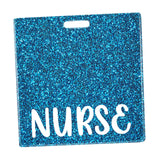 Maxbell Nurse Badge Card Holder Lightweight Durable Decorative Nurse Work Gift Lake Blue