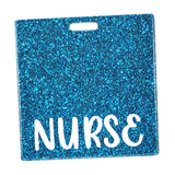 Maxbell 5xNurse Badge Card Holder Lightweight Durable Decorative Nurse Work Gift Lake Blue