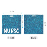 Maxbell 5xNurse Badge Card Holder Lightweight Durable Decorative Nurse Work Gift Lake Blue