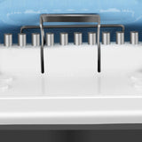 Maxbell 10 Holes Punch Heavy Duty Handheld Paper Punch for Files Folder Binding Crafts White