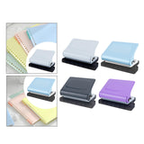 Maxbell 10 Holes Punch Heavy Duty Handheld Paper Punch for Files Folder Binding Crafts White