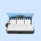 Maxbell 10 Holes Punch Heavy Duty Handheld Paper Punch for Files Folder Binding Crafts White