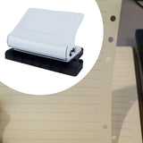 Maxbell 10 Holes Punch Heavy Duty Handheld Paper Punch for Files Folder Binding Crafts White