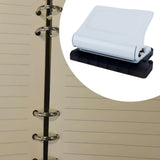 Maxbell 10 Holes Punch Heavy Duty Handheld Paper Punch for Files Folder Binding Crafts White