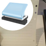 Maxbell 10 Holes Punch Heavy Duty Handheld Paper Punch for Files Folder Binding Crafts Blue