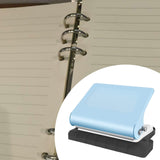 Maxbell 10 Holes Punch Heavy Duty Handheld Paper Punch for Files Folder Binding Crafts Blue