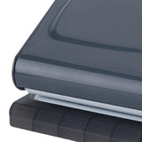 Maxbell 10 Holes Punch Heavy Duty Handheld Paper Punch for Files Folder Binding Crafts Gray
