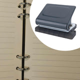 Maxbell 10 Holes Punch Heavy Duty Handheld Paper Punch for Files Folder Binding Crafts Gray