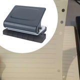 Maxbell 10 Holes Punch Heavy Duty Handheld Paper Punch for Files Folder Binding Crafts Gray