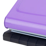 Maxbell 10 Holes Punch Heavy Duty Handheld Paper Punch for Files Folder Binding Crafts Violet