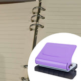 Maxbell 10 Holes Punch Heavy Duty Handheld Paper Punch for Files Folder Binding Crafts Violet