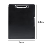 Maxbell Low Profile Clipboard with Storage A4 Size Clipboard Organizer for Home Black