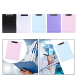 Maxbell Low Profile Clipboard with Storage A4 Size Clipboard Organizer for Home Black