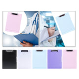 Maxbell Low Profile Clipboard with Storage A4 Size Clipboard Organizer for Home Black