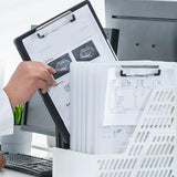 Maxbell Low Profile Clipboard with Storage A4 Size Clipboard Organizer for Home Black